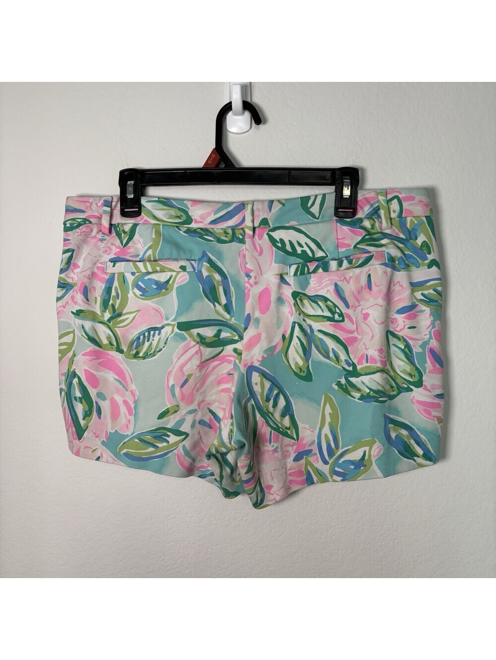 Lilly Pulitzer Callahan Knit Shorts Totally Blossom Women 12 Resort Summer Beach - Picture 3 of 7